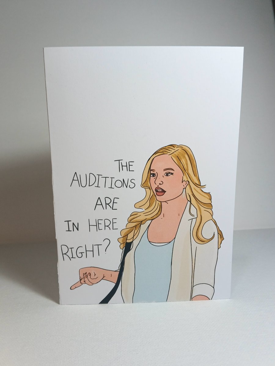 The Next Step 'The auditions are in here right?' Greetings card A6