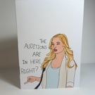 The Next Step 'The auditions are in here right?' Greetings card A6