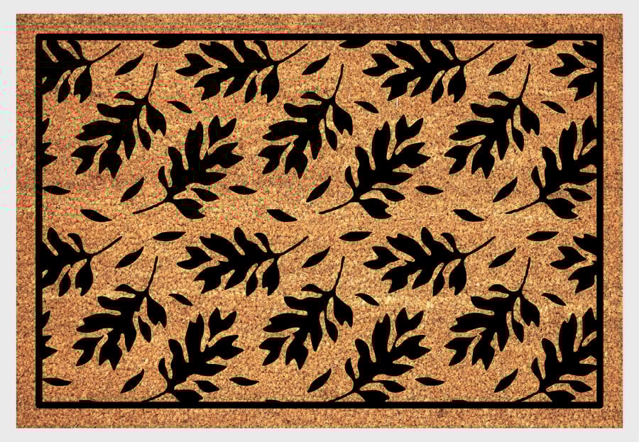 Leaf Door Mat - Leaves Welcome Mat - 3 Sizes