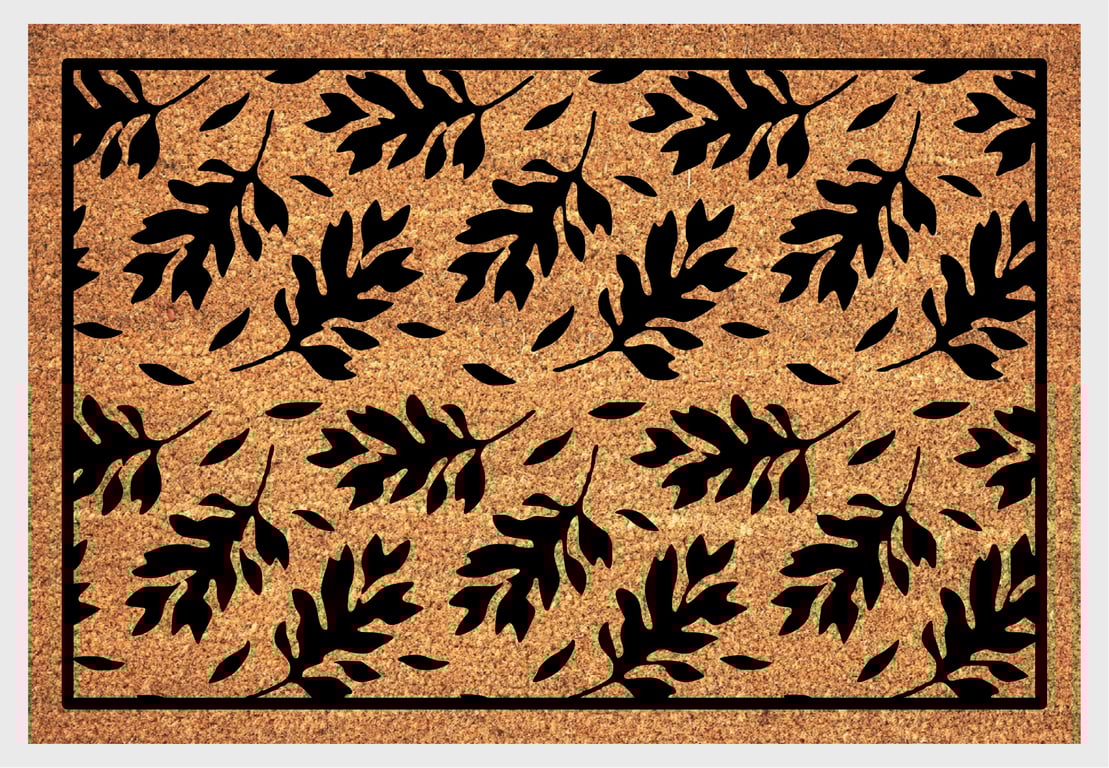 Leaf Door Mat - Leaves Welcome Mat - 3 Sizes