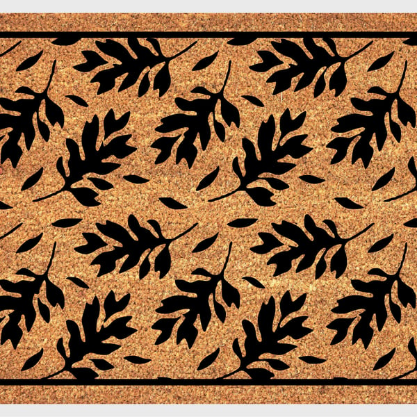 Leaf Door Mat - Leaves Welcome Mat - 3 Sizes