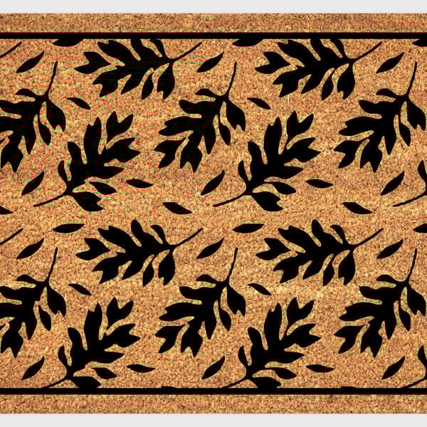 Leaf Door Mat - Leaves Welcome Mat - 3 Sizes