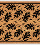 Leaf Door Mat - Leaves Welcome Mat - 3 Sizes