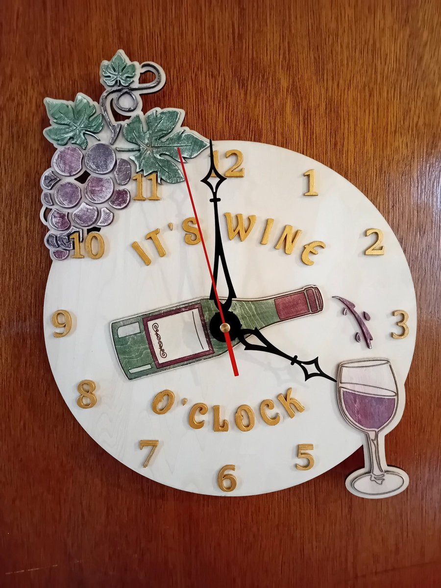It's Wine O'Clock Clock. 