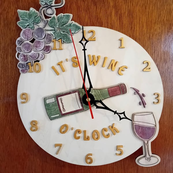 It's Wine O'Clock Clock. 