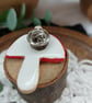 Mushroom pin badge, brooch for nature lovers - Image 4