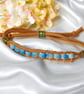 Genuine Suede & Ceramic Bead Bracelet