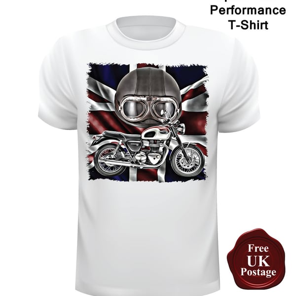 Triumph T Shirts, Men’s t shirt, Triumph Motorcycles, Union jack T Shirt,