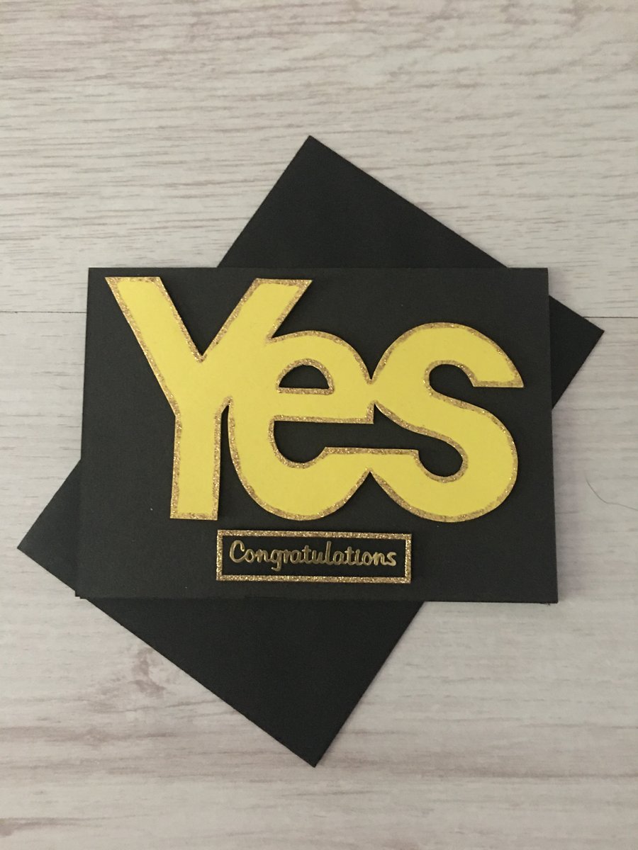 Yes Congratulations Scottish Independence themed card