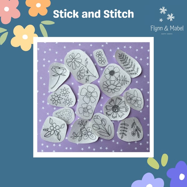 Stick and Stitch Wildflowers Embroidery Designs