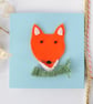 Fox handmade greeting card - Image 2