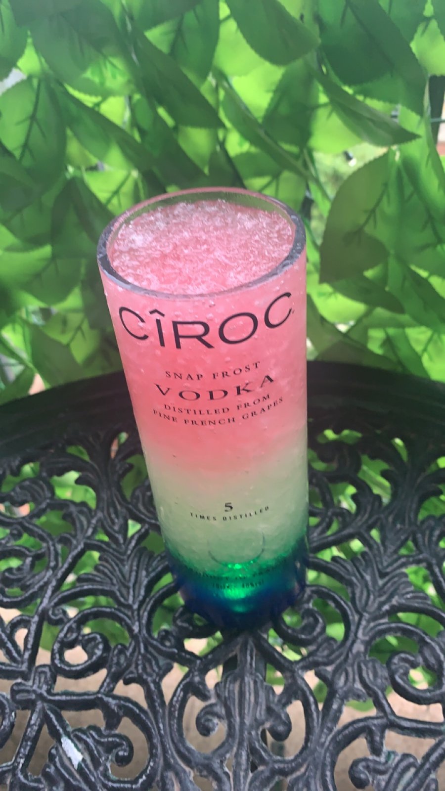 Ciroc bottle glass