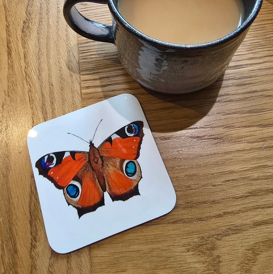 Peacock Butterfly Coaster