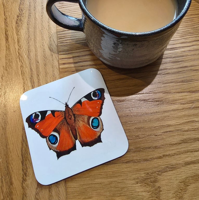 Peacock Butterfly Coaster