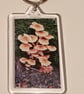 Mushroom themed handmade photography keyring