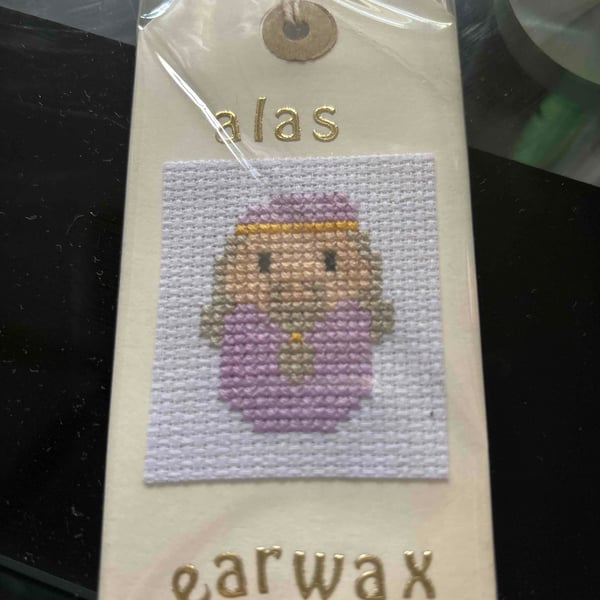 Handmade Dumbledore gift tag 