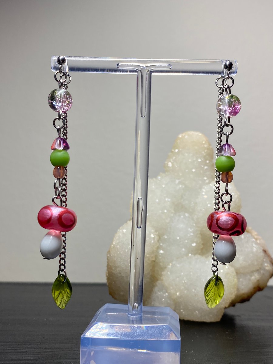 Portals inspired - Mushroom Earrings 