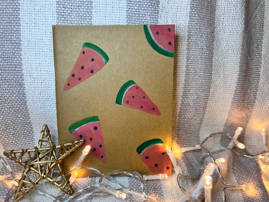 Handpainted watermelon notebook