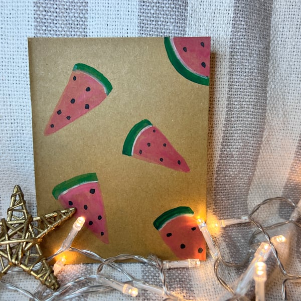 Handpainted watermelon notebook