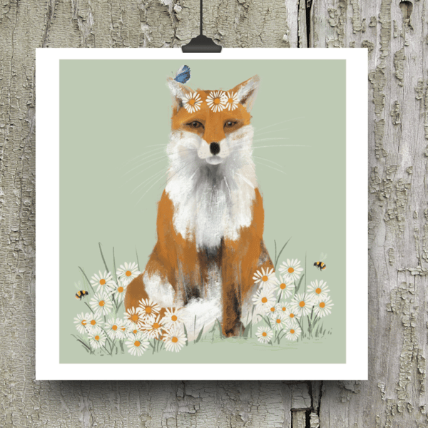 Fox fine art card 