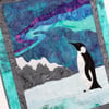 Southern Lights Penguin Kit Art Quilt Wall Hanging 