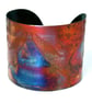 Etched Copper Cuff Bracelet - Swift and Swallow design - large - Image 2