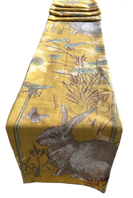 Leaping Hare, Easter Rabbit Table Runner 1.9m x 30cm Gift Idea