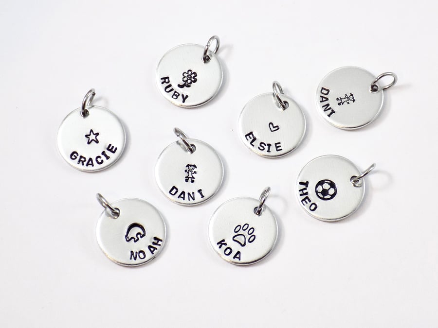 Extra tags for Keyring, Spare Tags for Personalised Keyring, Name Tags