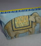 Elephant Print Project Holder. Lined Purse. Zipped Holdall. - Image 4