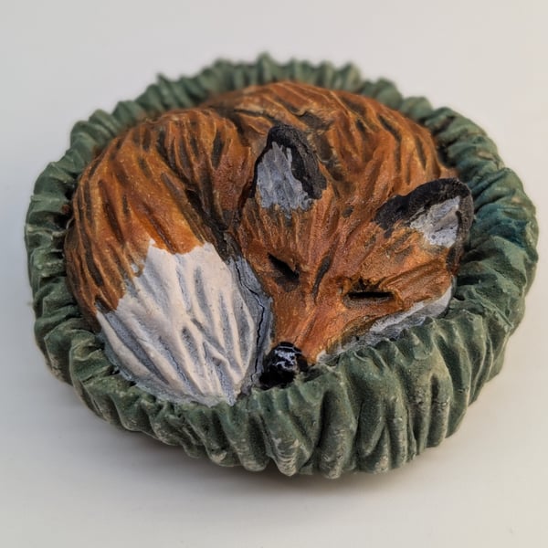 Sleeping Fox Sculpture - 4