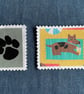 Fabric Postage Stamps - Doggies - Image 6