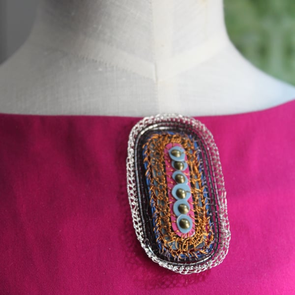 Banner Brooch - sustainable jewellery  