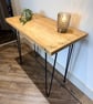 Handmade Reclaimed Scaffold Board Desk - Industrial Console Table - Hairpin Legs - Image 4