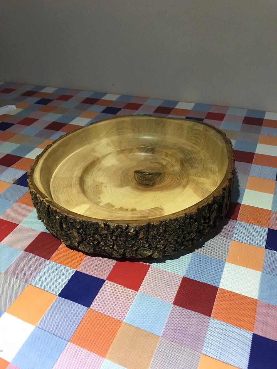 Full live edge Elm bowl