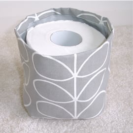 Toilet Roll Holder Loo Roll Storage Basket Bathroom Kitchen Silver Shampoo Tidy