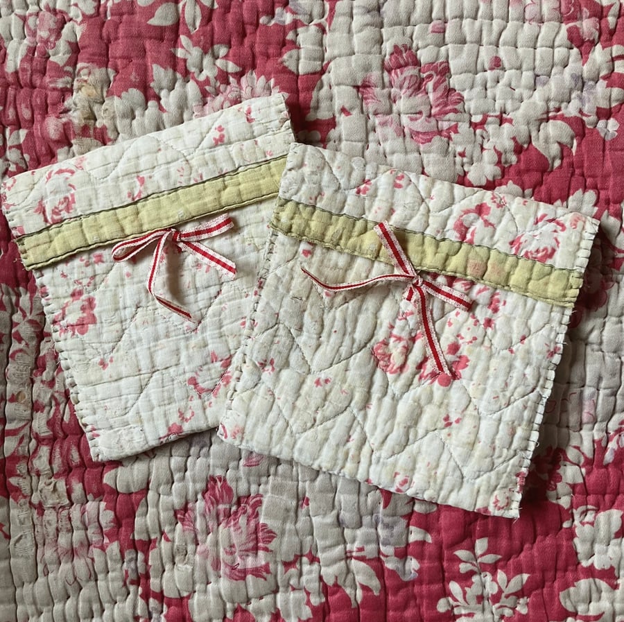 Vintage Quilt Pouches