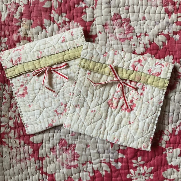 Vintage Quilt Pouches
