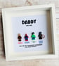Dad Daddy Superhero Marvel Minifigures Frame - Image 3