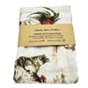 All Purpose Dish Cloths, Linen Look with Cream towelling back, Chickens & Cocks