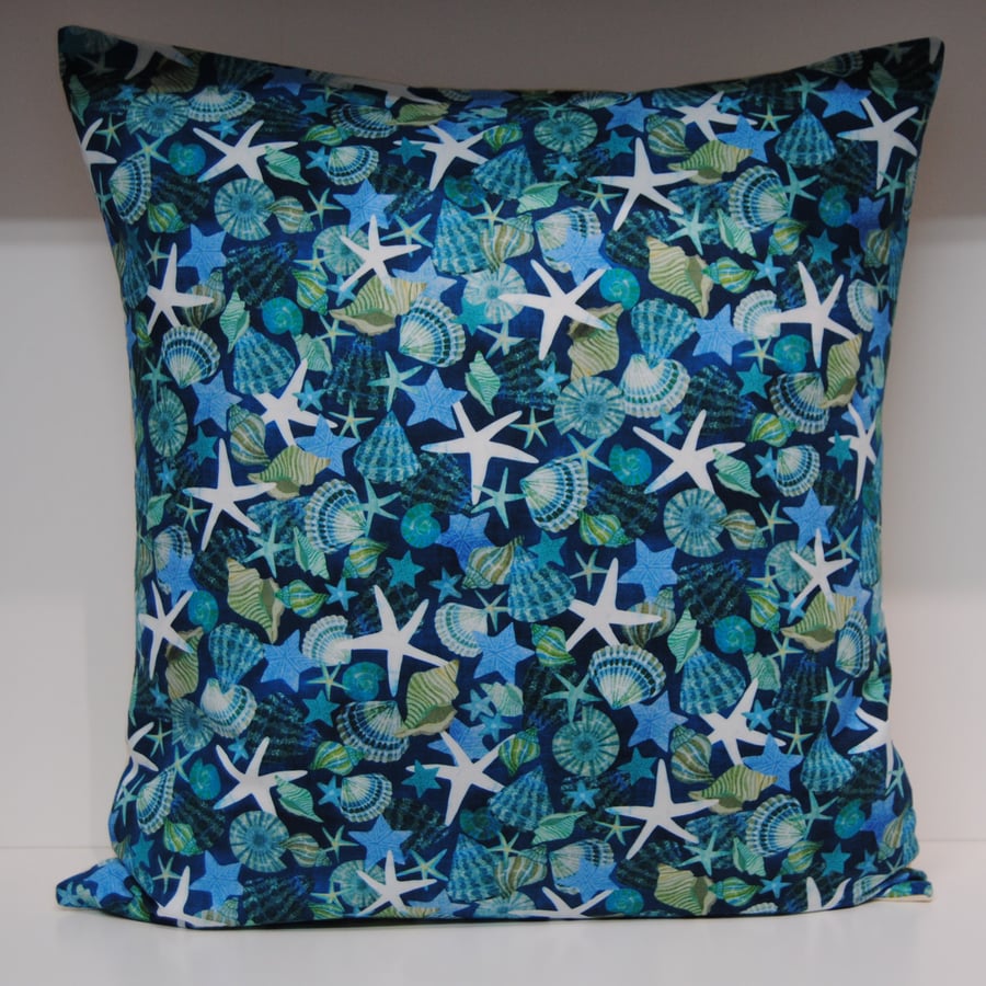 Sea Shells & Starfish Cushion. - Folksy