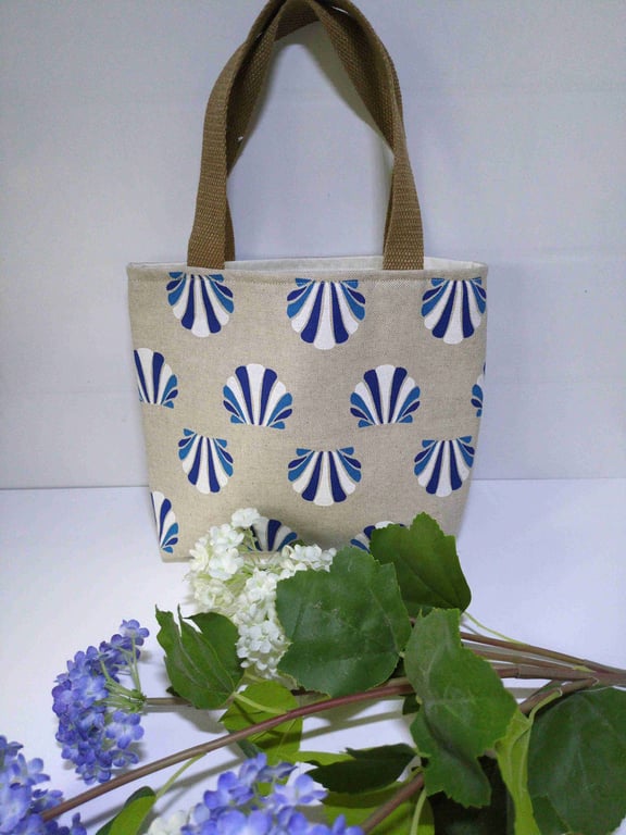 Mini tote. Lunch bag. Coastal. Child's bag. Cruise.