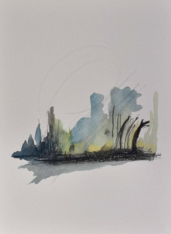 Original Abstract Art - The Quayside