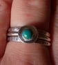 Hammered Silver stacking rings - Image 2