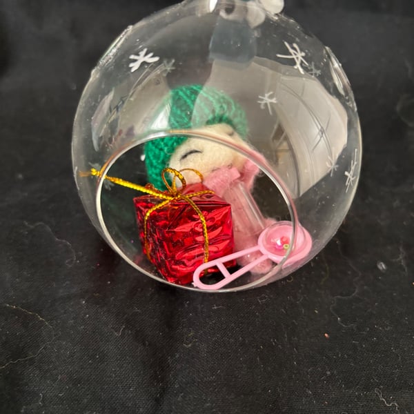 Baby's first Christmas bauble 