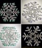 Lilac Tipped Ice Glass Snowflake  - Image 2