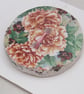 Large Autumn Flower Motif Ceramic Button - Image 2