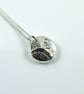 Sterling Silver Pebble Necklace with Bluebells - Image 7