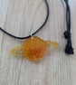 Handmade necklace from resin unique gift 