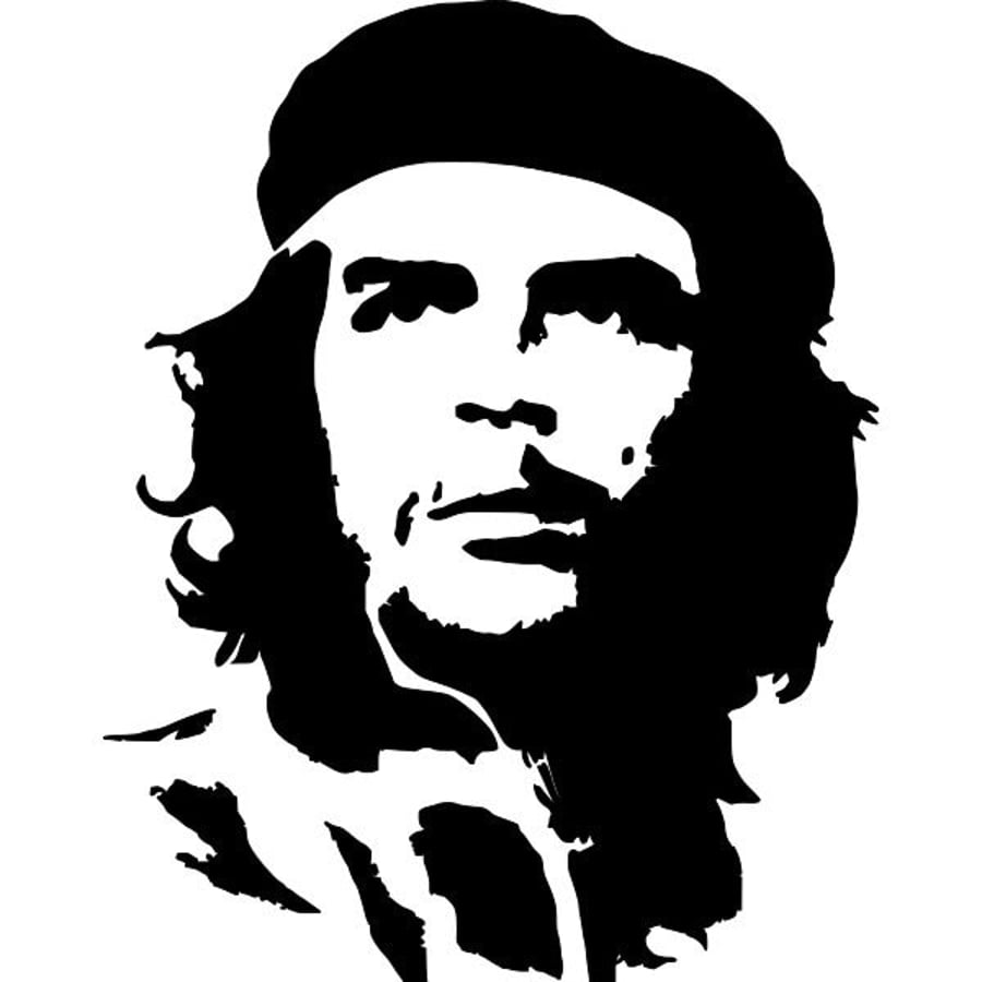 Che Guevara Stencil - RE-USABLE 6.8 x 8.7 Inch
