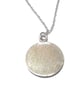 Fine Silver Handmade Patterned Disc Pendant, Unique Artisan Jewellery - Image 5